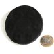 slip-resistant rubber coated round base magnet with a threaded rod 2,60in