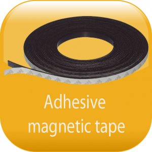 Adhesive magnetic tape