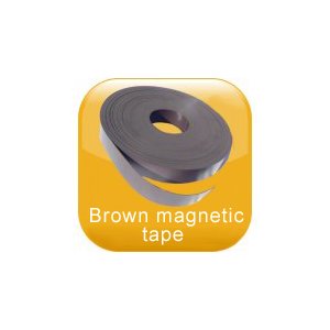 Brown magnetic tape 