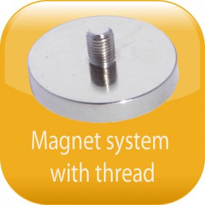 Magnet system with thread