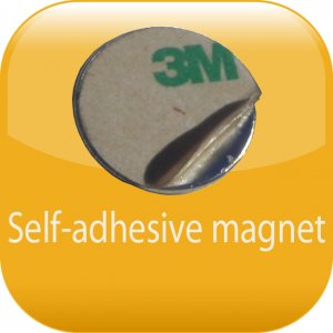 Self-adhesive magnet
