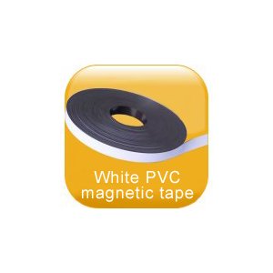 White PVC magnetic tape