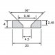 Neodymium screw magnet D23x4