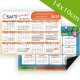 Right-angled corner calendar magnet 5,51x3,94in